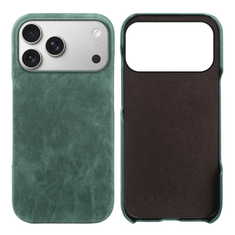 For iPhone 17 Pro Max Retro-skin Magnetic Vegan Leather Back Phone Case(Green)