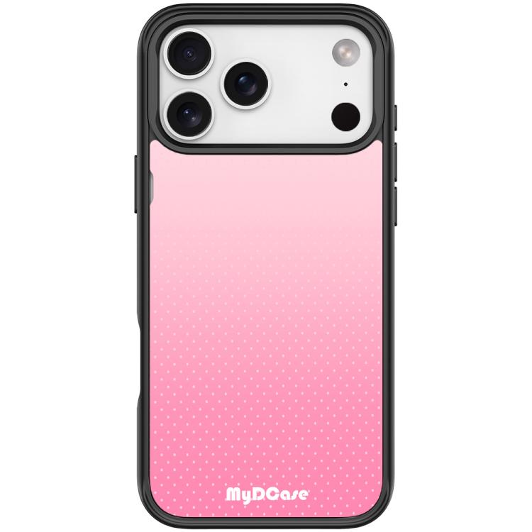 For iPhone 17 Pro Max Rose Red Dots Pattern Magnetic Phone Case(Black)