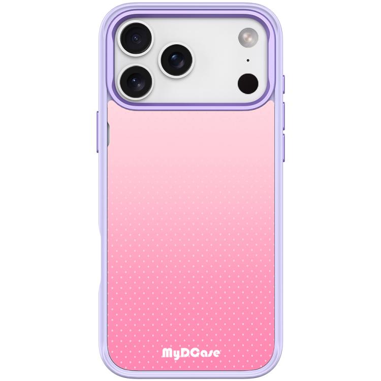 For iPhone 17 Pro Max Rose Red Dots Pattern Magnetic Phone Case(Light Purple)