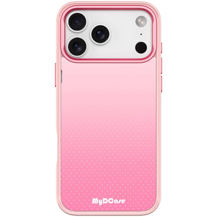 For iPhone 17 Pro Max Rose Red Dots Pattern Magnetic Phone Case(Pink)