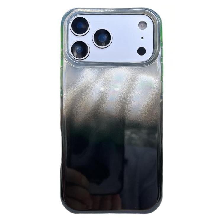 For iPhone 17 Pro Max Rounded Edge IMD Pattern TPU Phone Case(Black White)