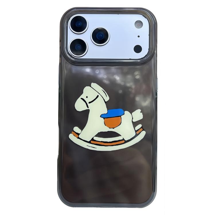 For iPhone 17 Pro Max Rounded Edge IMD Pattern TPU Phone Case(Trojan Horse)