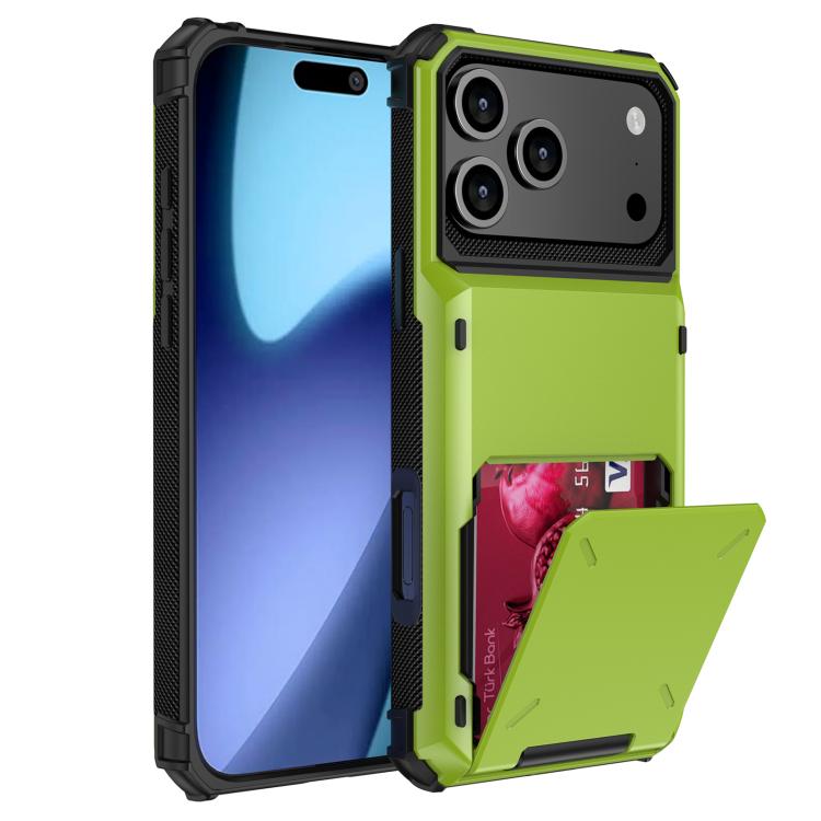 For iPhone 17 Pro Max Scratch-Resistant Shockproof Heavy Duty Rugged Armor Phone Case(Green)