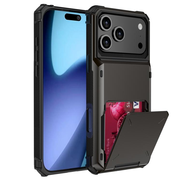 For iPhone 17 Pro Max Scratch-Resistant Shockproof Heavy Duty Rugged Armor Phone Case(Grey)