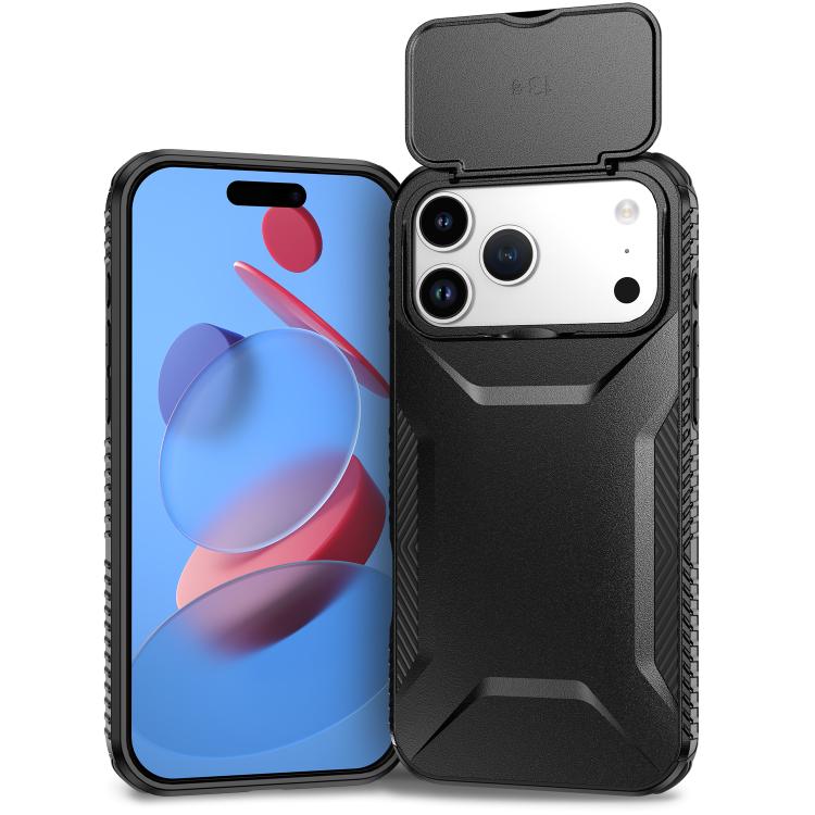 For iPhone 17 Pro Max Sliding Camshield Phone Case(Black)