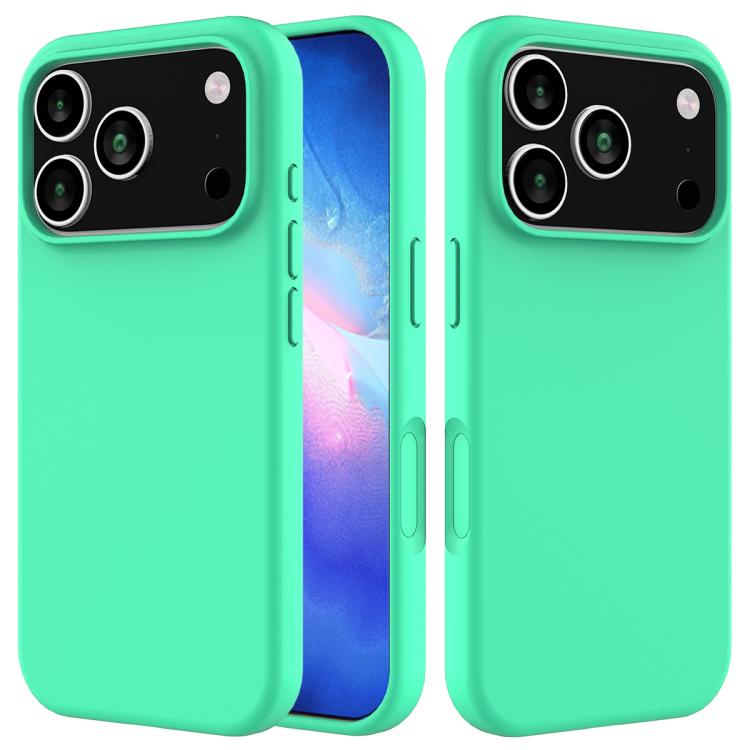 For iPhone 17 Pro Max Solid Color Silicone Phone Case(Green)