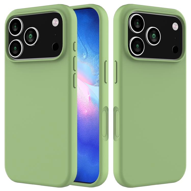For iPhone 17 Pro Max Solid Color Silicone Phone Case(Mint Green)