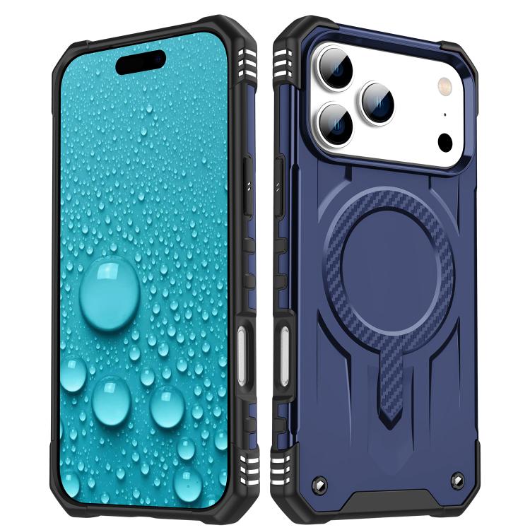 For iPhone 17 Pro Max Straship MagSafe TPU Hybrid PC Phone Case(Blue)