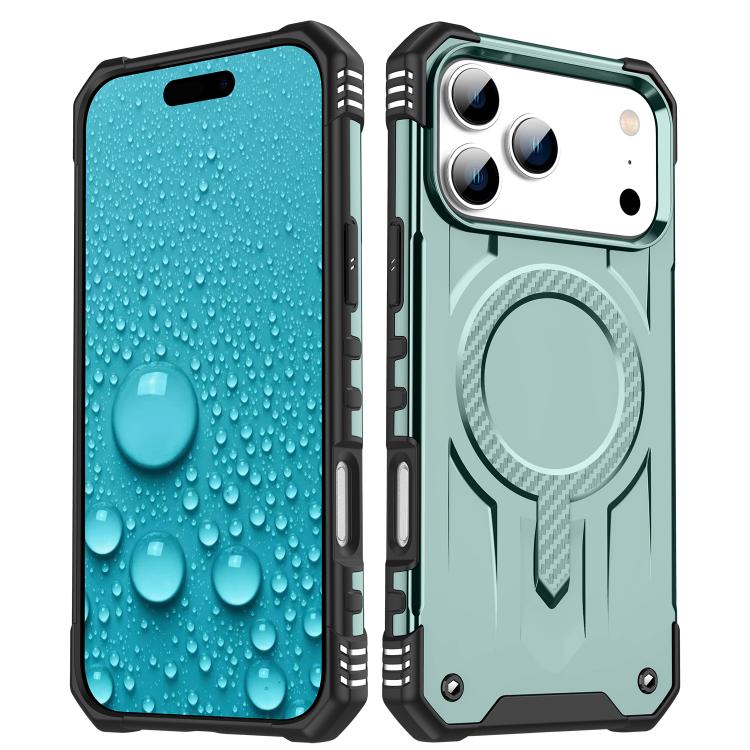 For iPhone 17 Pro Max Straship MagSafe TPU Hybrid PC Phone Case(Midnight Green)