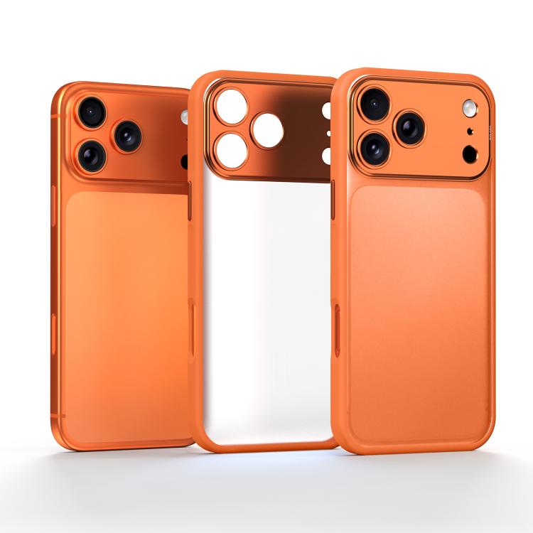 For iPhone 17 Pro Max SULADA Transforms Into 17 Pro Semi-Transparent Matte Shockproof Phone Case(Orange)