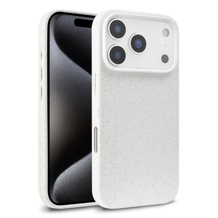 For iPhone 17 Pro Max Wheat Straw TPU Phone Case(White)