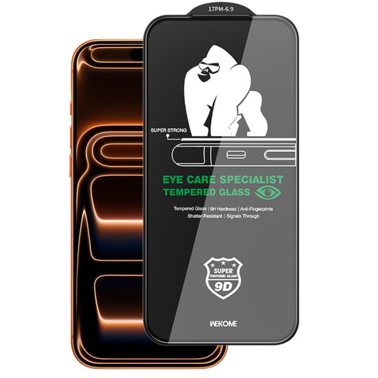 For iPhone 17 Pro Max WK WTP-131 Qin Series 9D Curved Light-Filtering Eye-Caring HD Tempered Glass Film