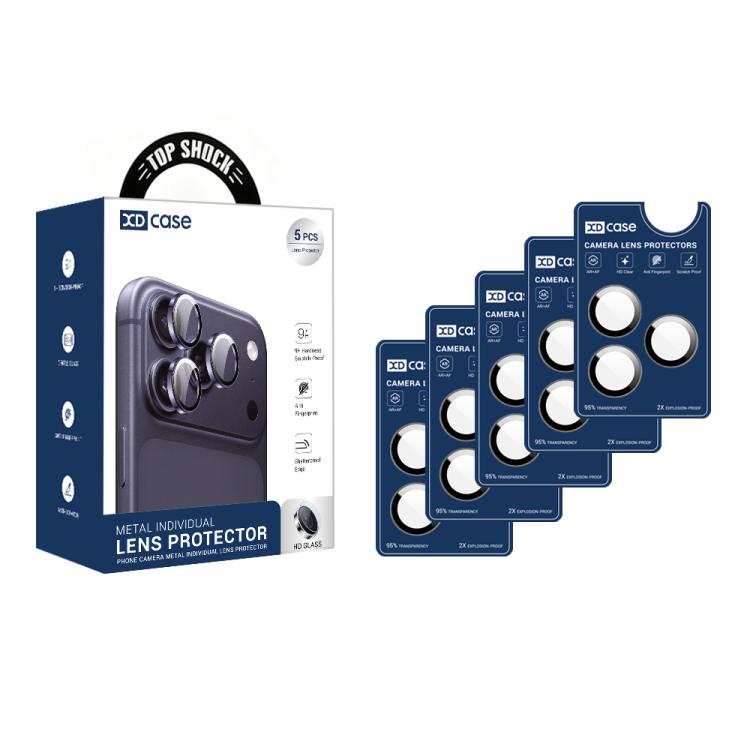 For iPhone 17 Pro Max XDcase 5pcs AF + AR Hawkeye Camera Lens Protector with Alignment Tool(Blue)