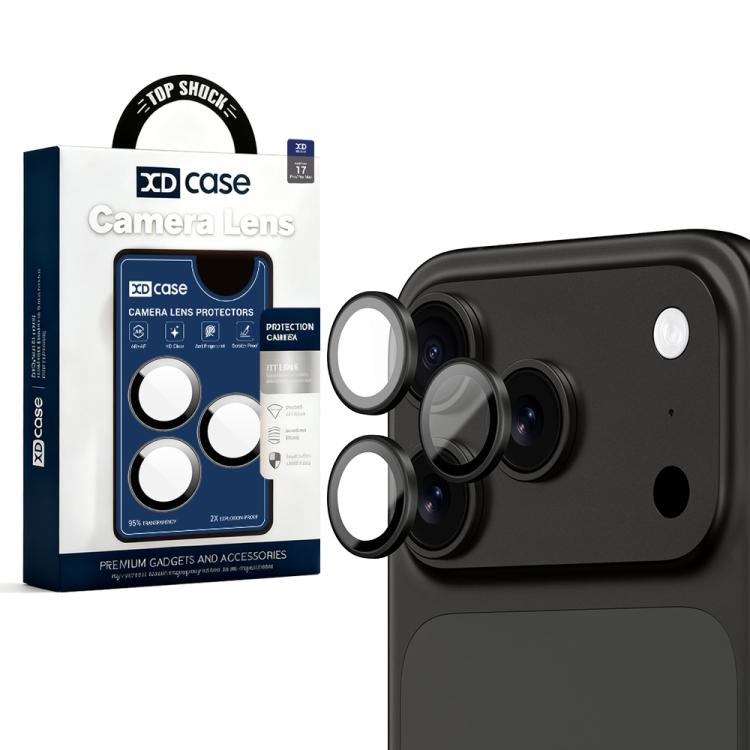 For iPhone 17 Pro Max XDcase AF + AR Hawkeye Camera Lens Protector with Alignment Tool(Black)