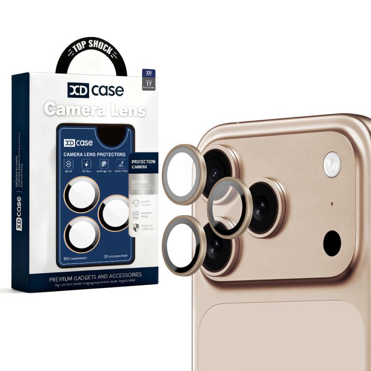 For iPhone 17 Pro Max XDcase AF + AR Hawkeye Camera Lens Protector with Alignment Tool(Gold)