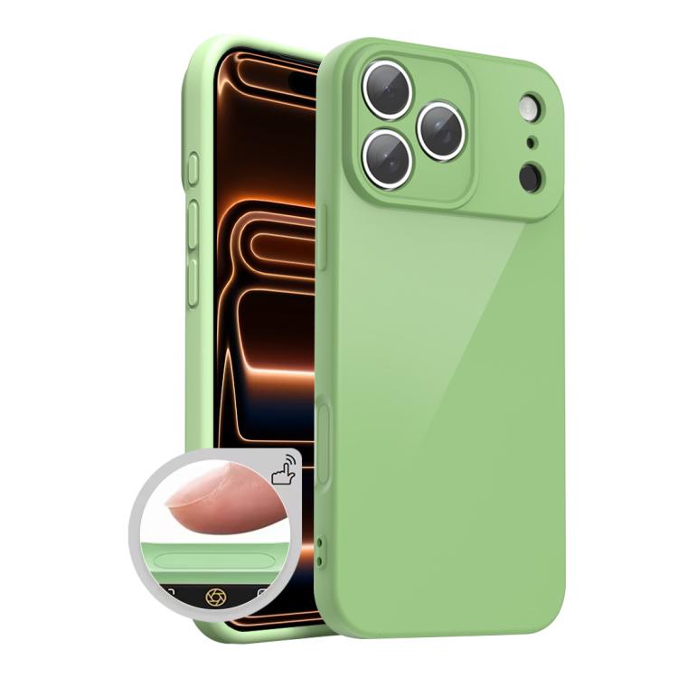 For iPhone 17 Pro Max XDcase AI Button Integrated Full Coverage Imitation Silicone Phone Case(Green)