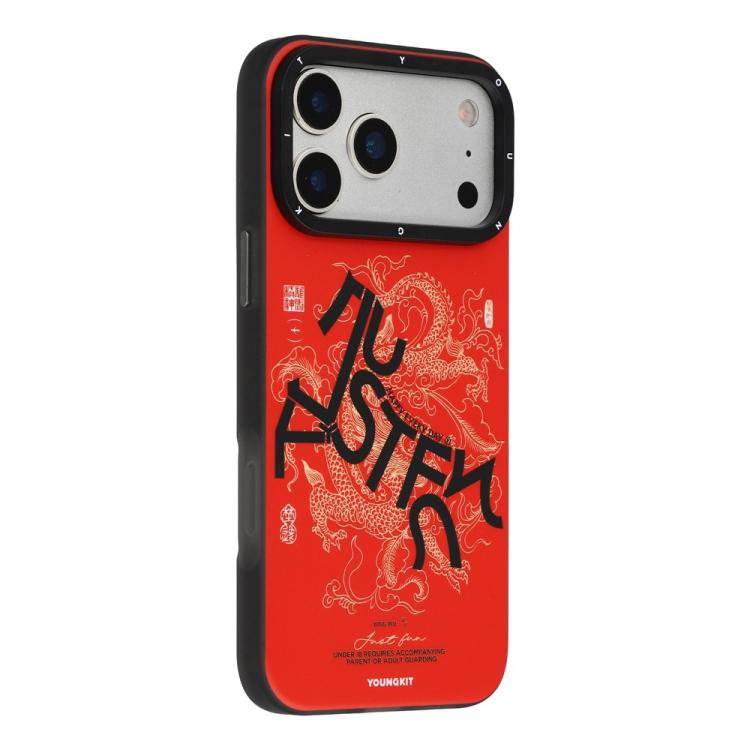 For iPhone 17 Pro Max YOUNGKIT Loong Horse Spirit Series Magnetic TPU PC Hybrid Phone Case(Red)