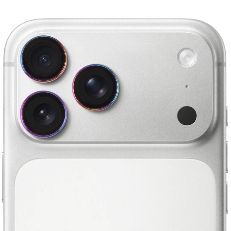 For iPhone 17 Pro Metal Tempered Glass Back Camera Film(Colorful)