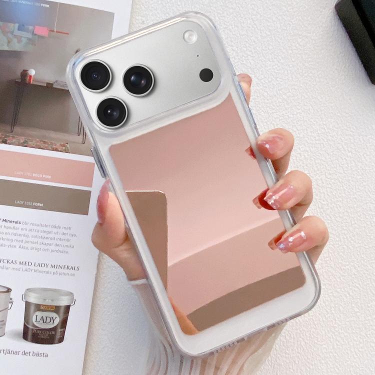 For iPhone 17 Pro Mirror TPU Phone Case(Pink)