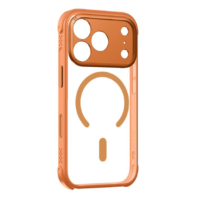 For iPhone 17 Pro MOMAX Airbag Shockproof MagSafe Phone Case(Orange)