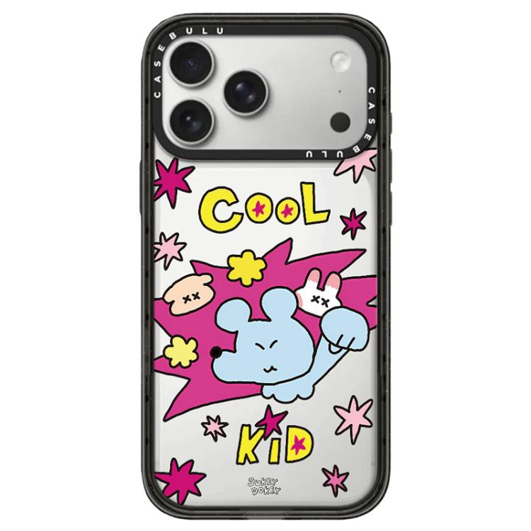 For iPhone 17 Pro Mouse Series Camera Control Button Transparent Acrylic Phone Case(Cool Kid)