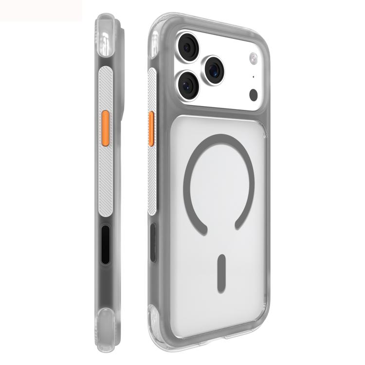 For iPhone 17 Pro Mutural AirShield Series Magnetic Phone Case(Gray)
