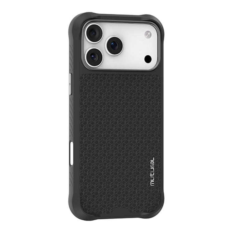 For iPhone 17 Pro Mutural Honored Armor Series TPU Magnetic MagSafe Phone Case(Dark Grey)
