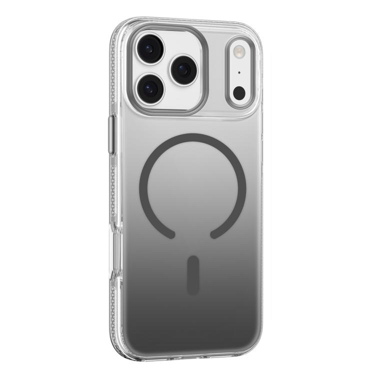 For iPhone 17 Pro Mutural Ice Series MagSafe Gradient Matte PC Hybrid TPU Phone Case(Grey)
