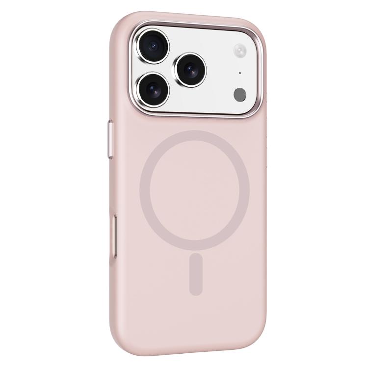 For iPhone 17 Pro Mutural Karen Series Liquid Silicone MagSafe Phone Case(Pink)