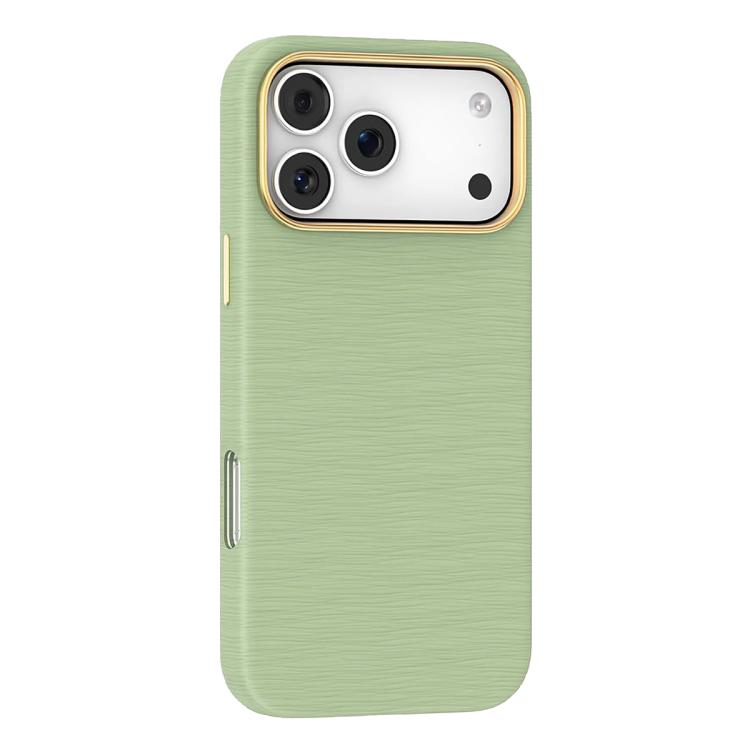 For iPhone 17 Pro Mutural Rhyme Series Satin Texture Leather MagSafe Phone Case(Green)