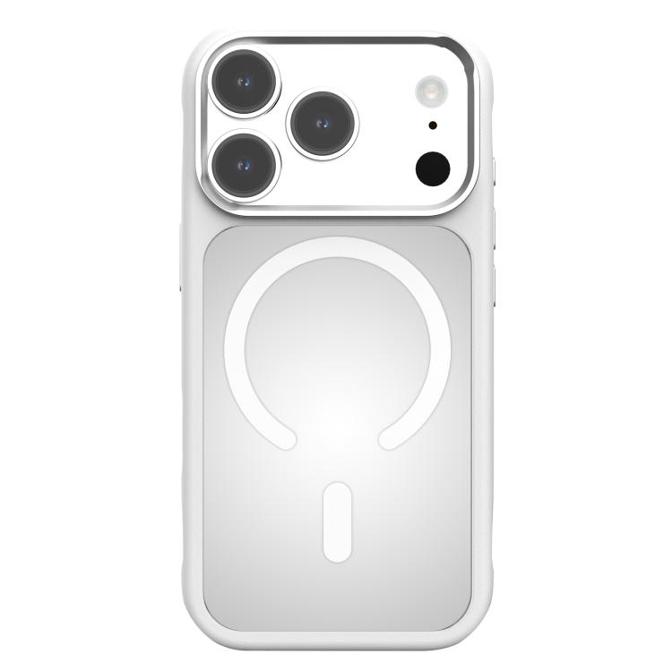 For iPhone 17 Pro Mutural Skin Feel Series Shockproof Frosted Magnetic Phone Case(White)
