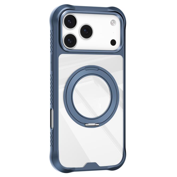 For iPhone 17 Pro Mutural Xuan Armor Series MagSafe Magnetic Holder Phone Case(Dark Blue)