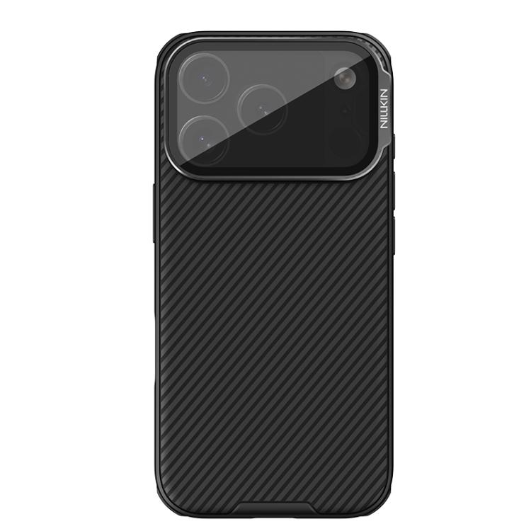 For iPhone 17 Pro NILLKIN CamShield Prop Texture Transparent Mirror Cover MagSafe Magnetic PC Phone Case(Black)
