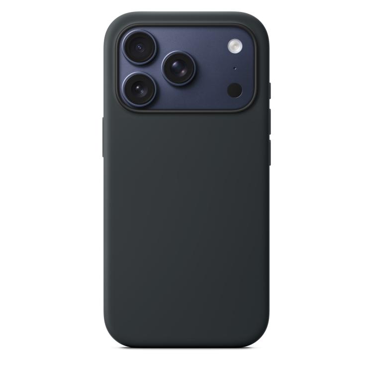 For iPhone 17 Pro Official Lanyard Hole Liquid Silicone Phone Case(Black)