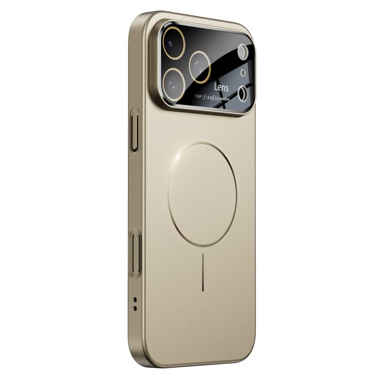 For iPhone 17 Pro Oil-sprayed Skin Feel Magsafe Shockproof Phone Case(Titanium)