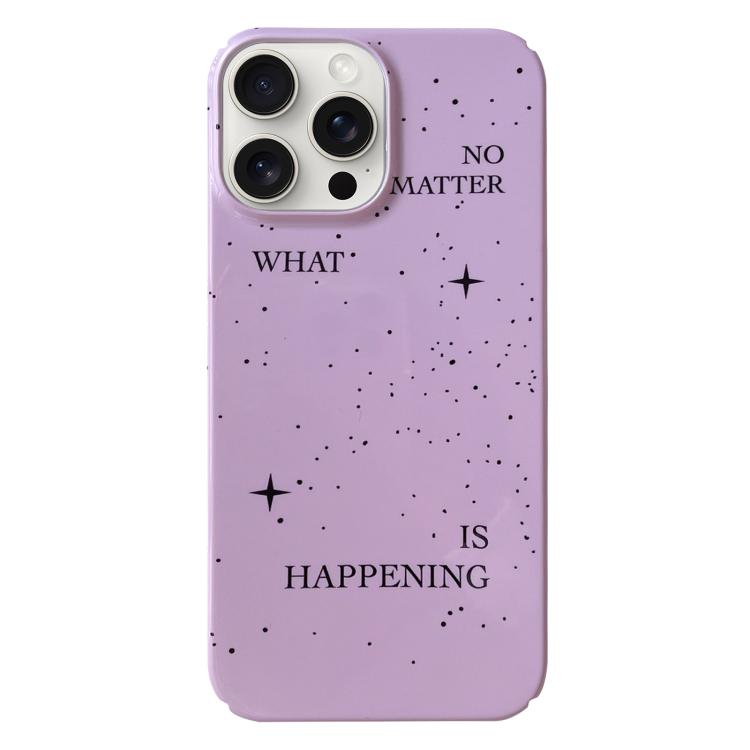 For iPhone 17 Pro Painted Pattern PC Phone Case(Splashing Ink)