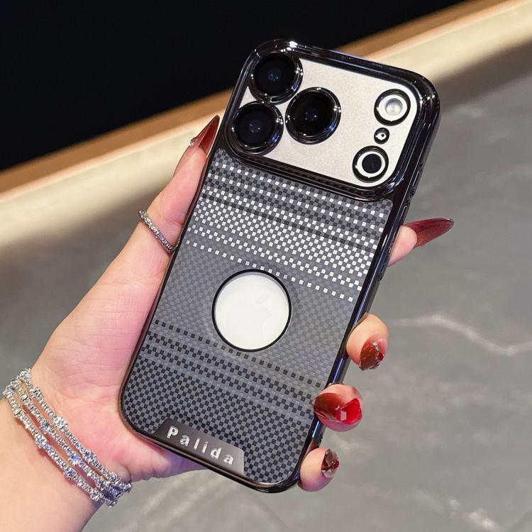 For iPhone 17 Pro Palida Electroplated Kevlar Texture Shockproof Phone Case(Black)