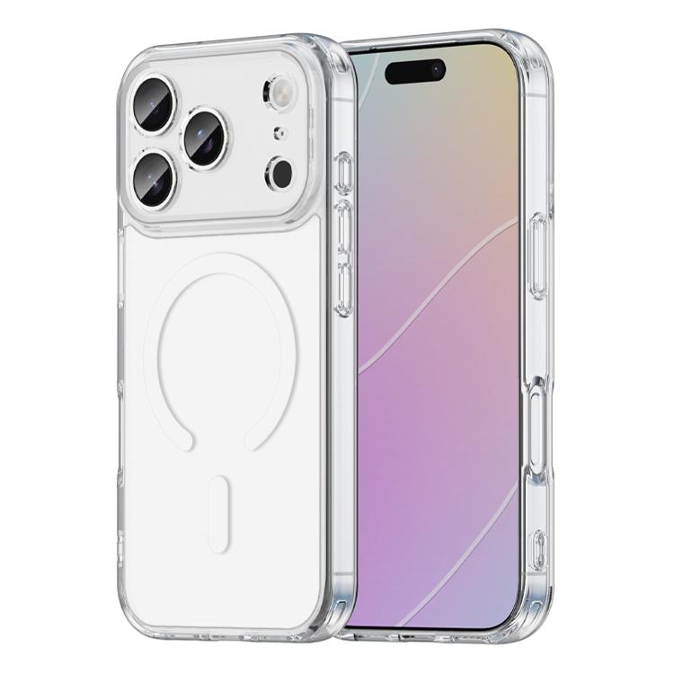For iPhone 17 Pro PC Hybrid TPU Airbag Shockproof MagSafe Phone Case(Transparent)