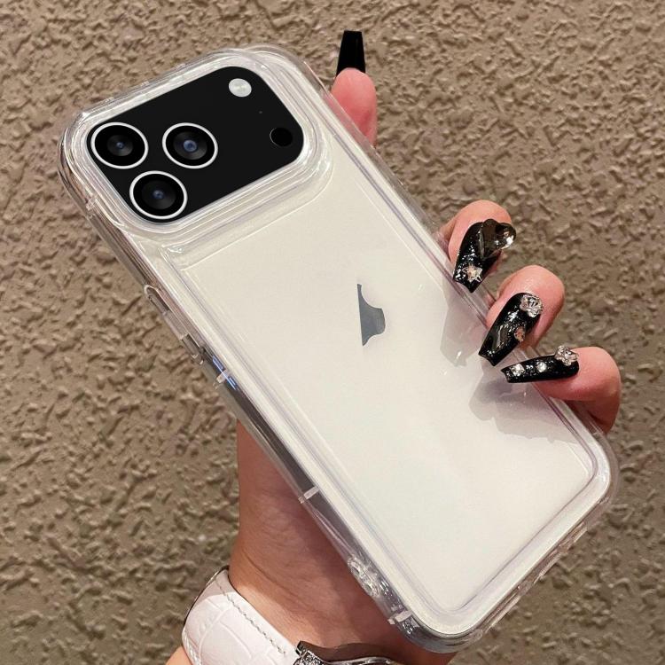 For iPhone 17 Pro Photo Frame Airbag Shockproof TPU Phone Case(Transparent)