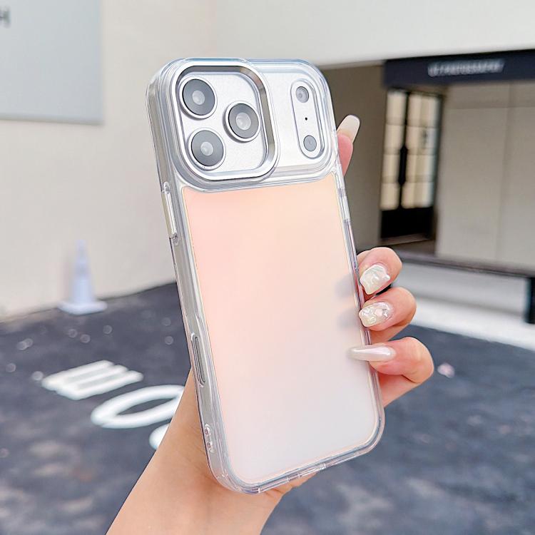 For iPhone 17 Pro Plating Gradient Discolor Phone Case(Transparent)