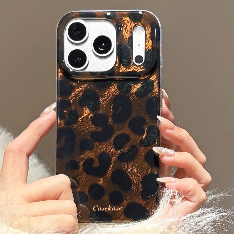 For iPhone 17 Pro Premium Brown Leopard Print TPU Phone Case