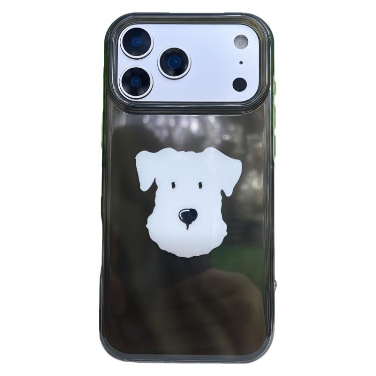For iPhone 17 Pro Rounded Edge IMD Pattern TPU Phone Case(Cute Dog)