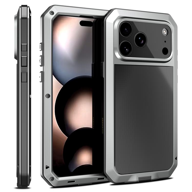 For iPhone 17 Pro Shockproof IP54 Life Waterproof Phone Case(Silver)