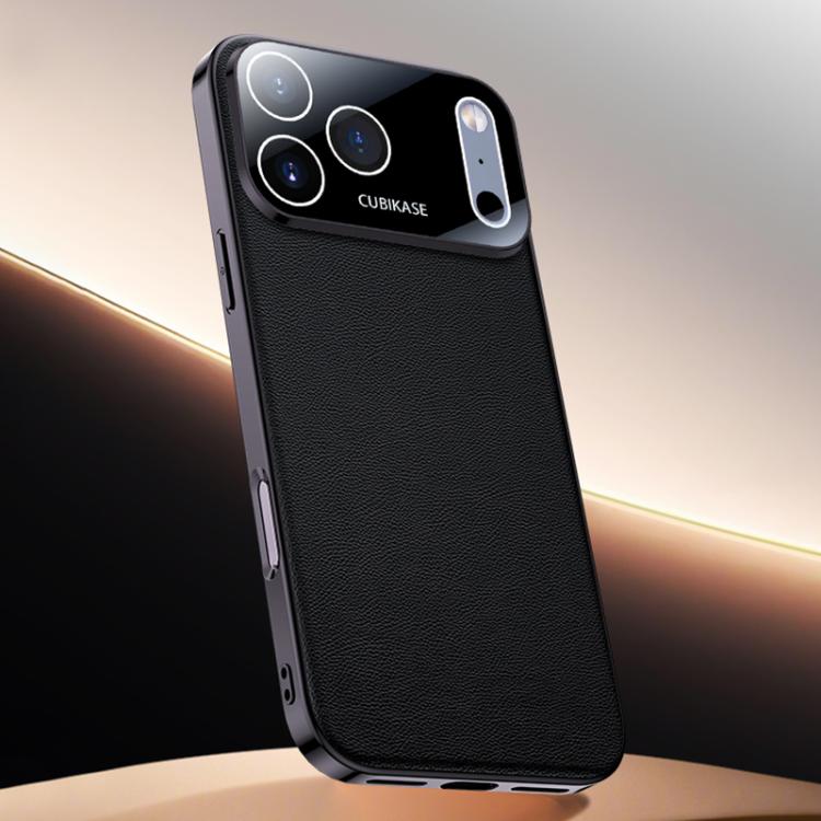 For iPhone 17 Pro Skin Feel Leather Texture Cooling Phone Case(Black)