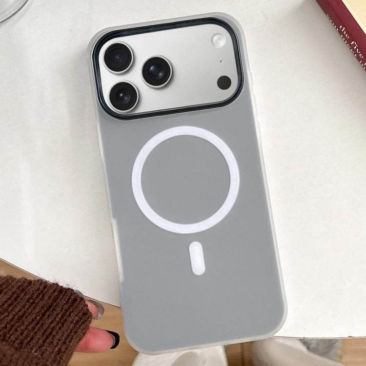 For iPhone 17 Pro Skin Feel MagSafe Magnetic PC Hybrid TPU Phone Case(Black)
