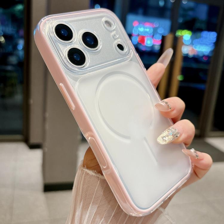 For iPhone 17 Pro Skin Feel Matte 2 in 1 Shockproof Phone Case(Pink)