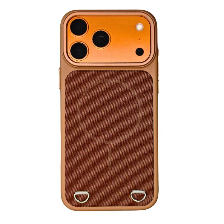 For iPhone 17 Pro Skin Feel PC + Technology Cloth Magnetic Phone Case(Desert Gold)