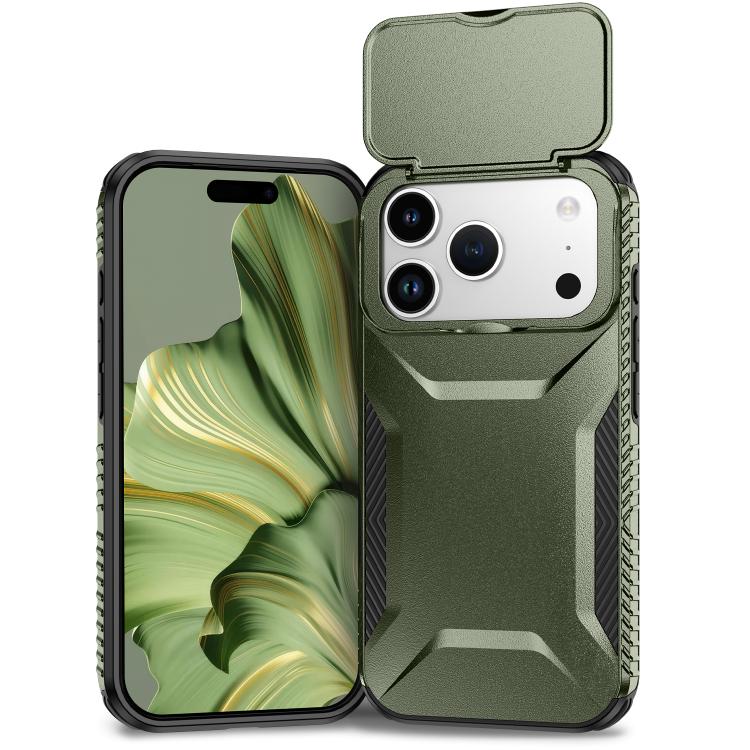 For iPhone 17 Pro Sliding Camshield Phone Case(Alpine Green)