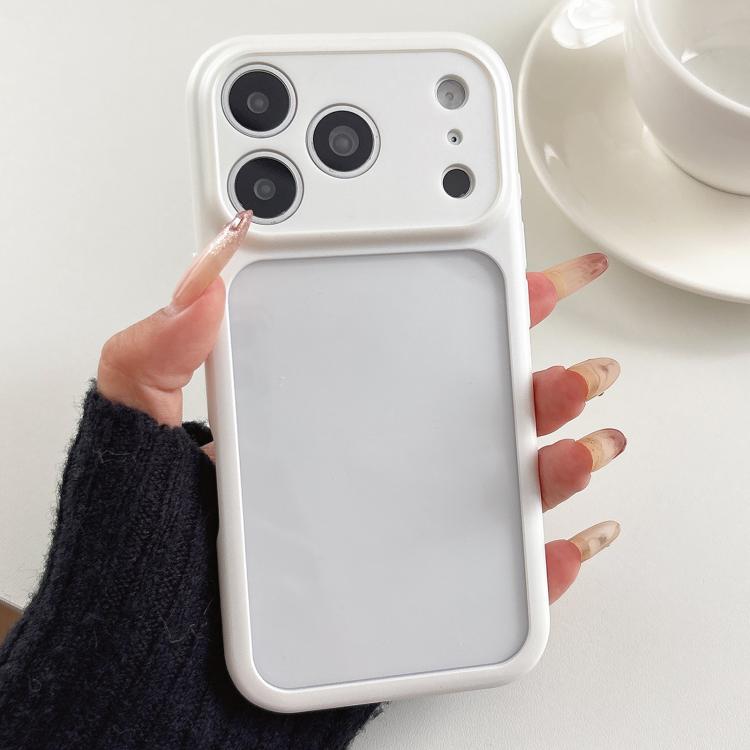 For iPhone 17 Pro Soft Color Spray Paint Acrylic TPU Phone Case(White)