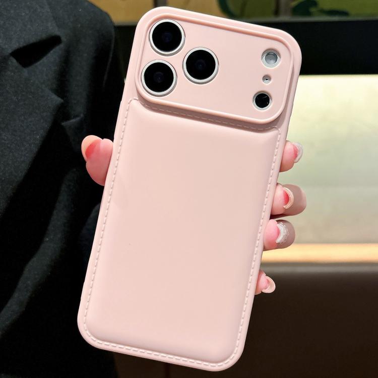 For iPhone 17 Pro Solid Color Shockproof Air-Cushion TPU Phone Case(Pink)